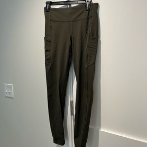 Lululemon Hunter/Olive Green Leggings